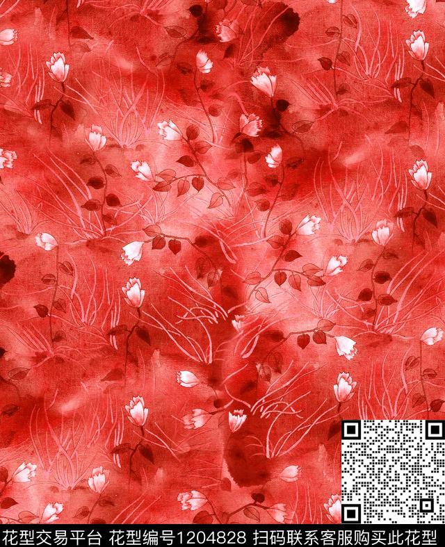小碎花大牌男装扎染华亿平台数码印花华亿平台下载（图片编号: 1204828） - 瓦栏（Walan）
