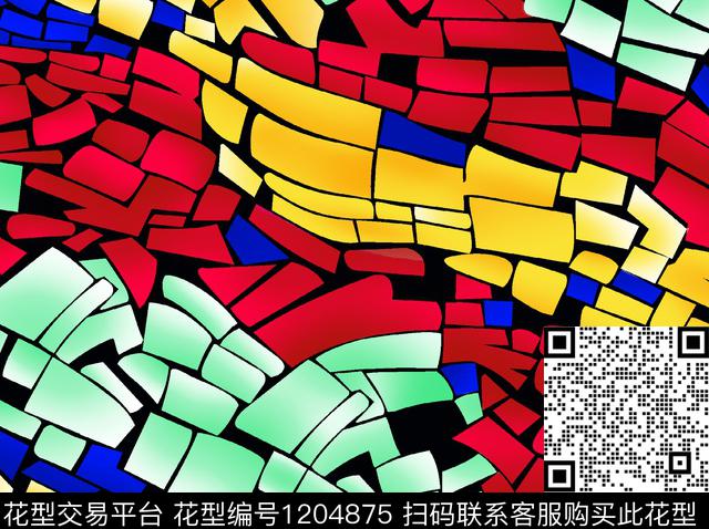 女装几何大牌风传统印花华亿平台下载（图片编号: 1204875） - 瓦栏（Walan）