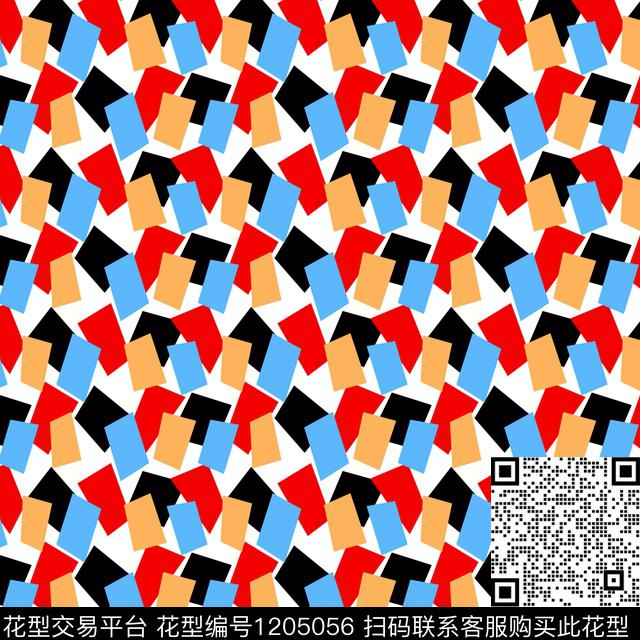 几何衬衫女装传统印花华亿平台下载（图片编号: 1205056） - 瓦栏（Walan）