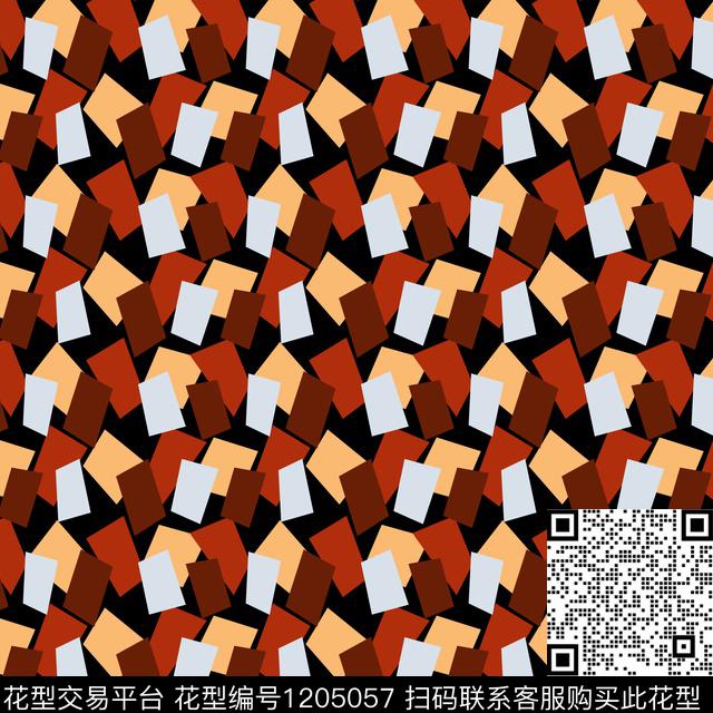 几何衬衫女装传统印花华亿平台下载（图片编号: 1205057） - 瓦栏（Walan）