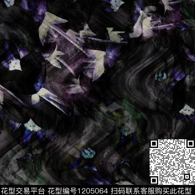 女装扎染华亿平台抽象数码印花华亿平台下载（图片编号: 1205064） - 瓦栏（Walan）