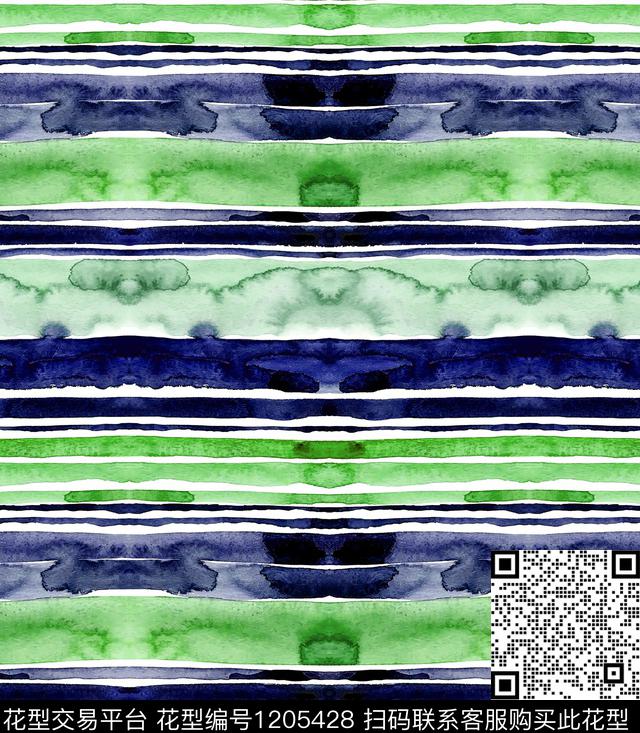 水彩条纹watercolor数码印花华亿平台下载（图片编号: 1205428） - 瓦栏（Walan）