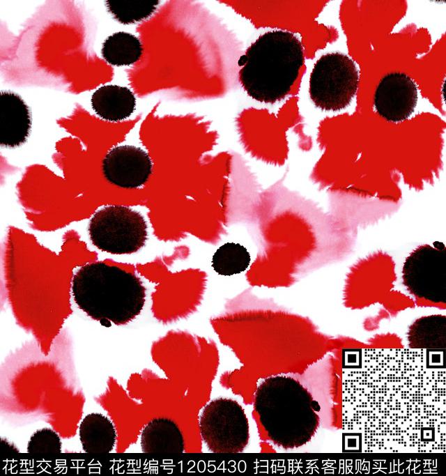 抽象watercolorabstract数码印花华亿平台下载（图片编号: 1205430） - 瓦栏（Walan）