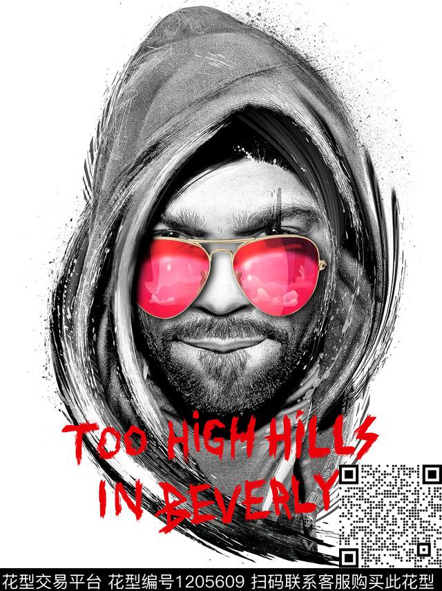 纹身潮牌大牌风数码印花华亿平台下载（图片编号: 1205609） - 瓦栏（Walan）