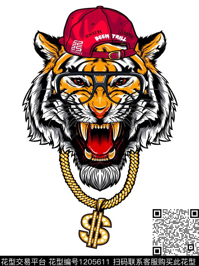 纹身潮牌大牌风数码印花华亿平台下载（图片编号: 1205611） - 瓦栏（Walan）