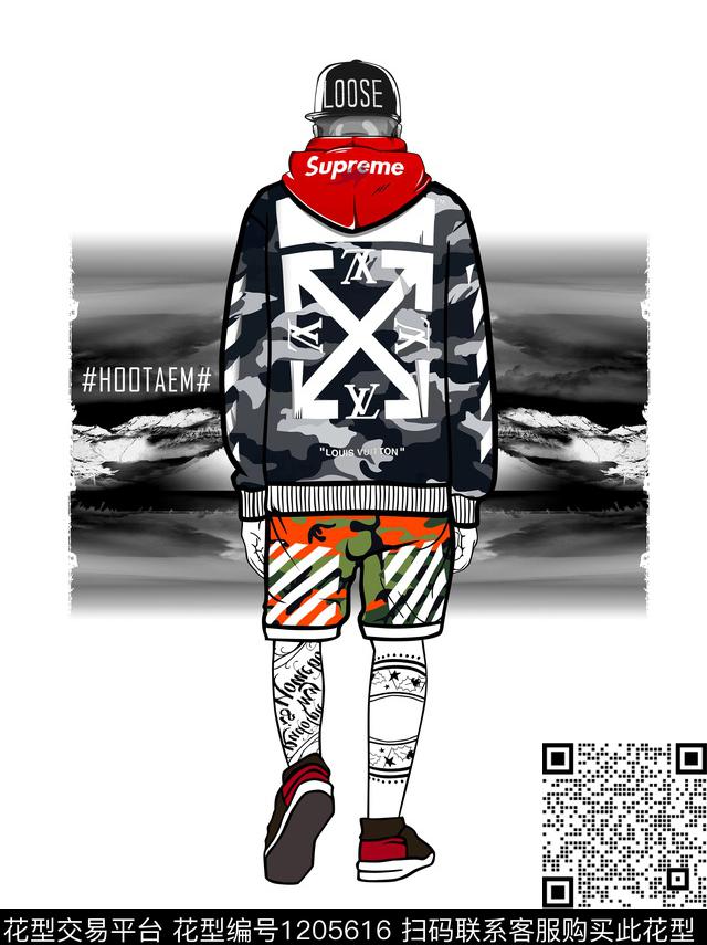 男装潮牌数码印花华亿平台下载（图片编号: 1205616） - 瓦栏（Walan）