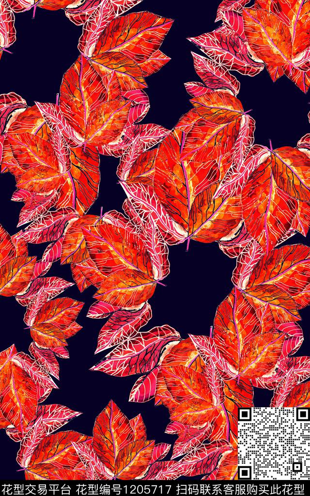花卉小碎花中老年数码印花华亿平台下载（图片编号: 1205717） - 瓦栏（Walan）