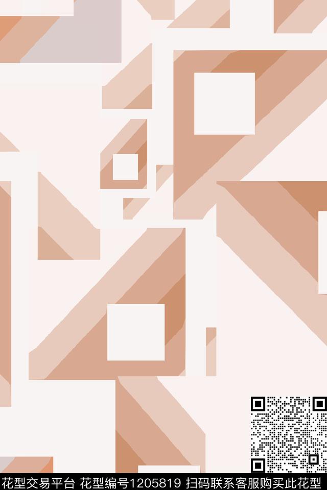 三角形精致几何正方形传统印花华亿平台下载（图片编号: 1205819） - 瓦栏（Walan）
