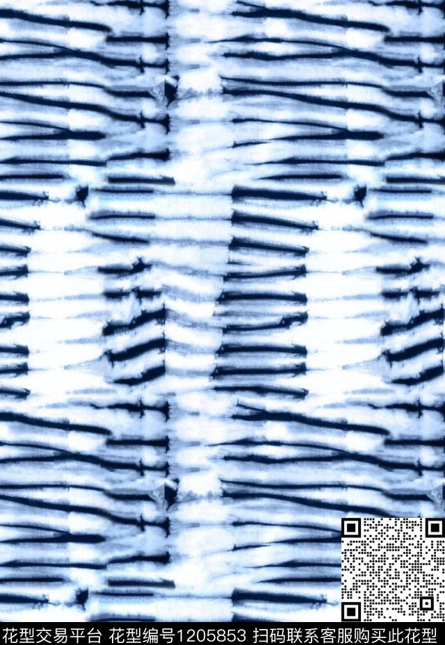 蜡染扎染华亿平台Tie-dyed数码印花华亿平台下载（图片编号: 1205853） - 瓦栏（Walan）