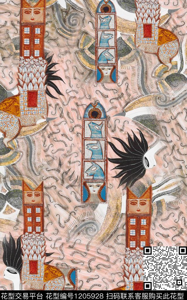 深圳肌理中老年数码印花华亿平台下载（图片编号: 1205928） - 瓦栏（Walan）