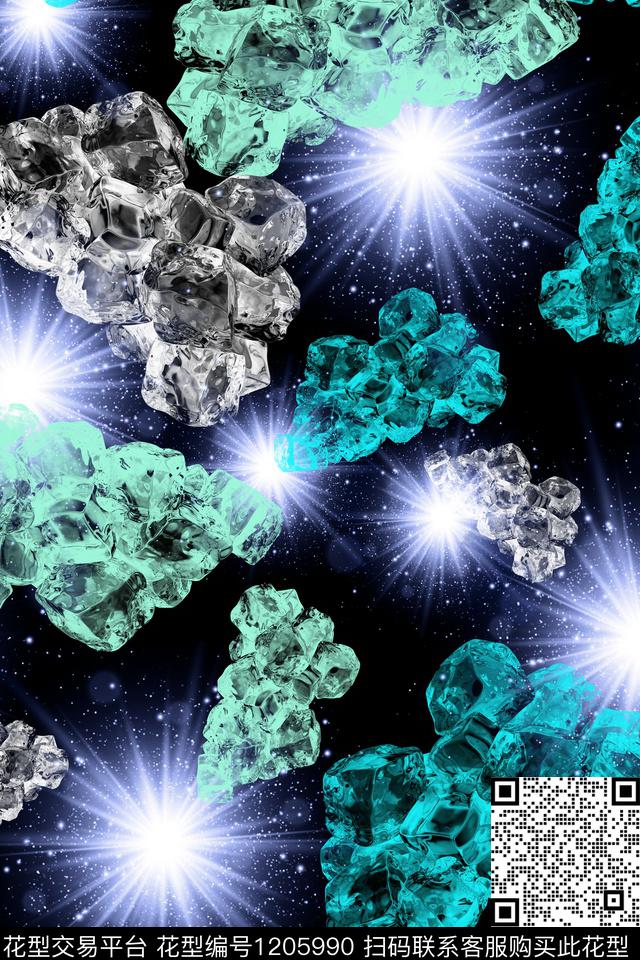 女装星空珠宝宝石数码印花华亿平台下载（图片编号: 1205990） - 瓦栏（Walan）