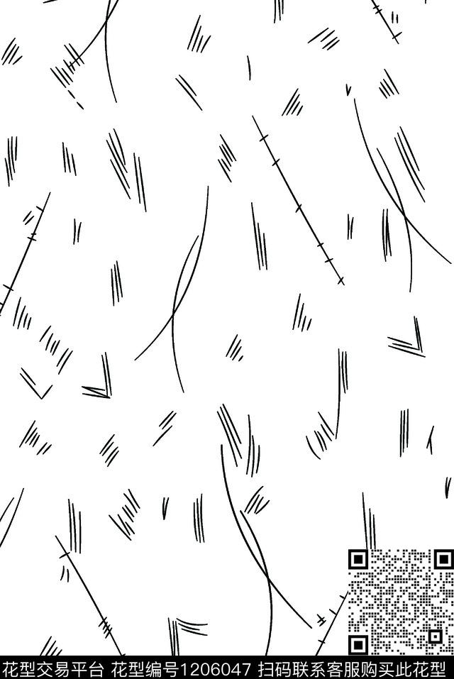 烂花华亿平台线条花卉简约传统印花华亿平台下载（图片编号: 1206047） - 瓦栏（Walan）