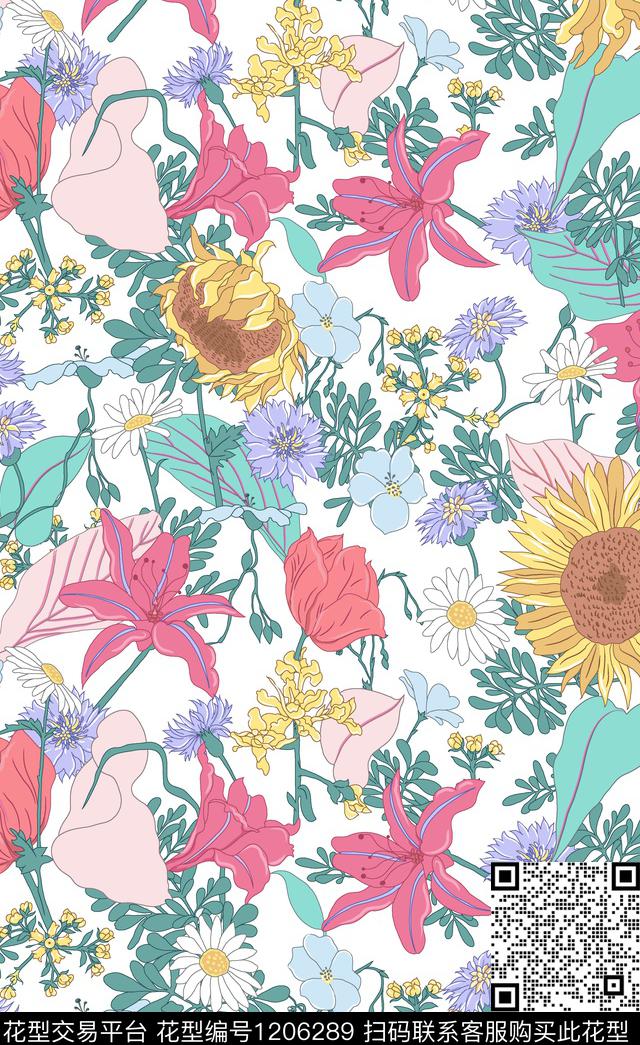 数码华亿平台大牌风小碎花传统印花华亿平台下载（图片编号: 1206289） - 瓦栏（Walan）