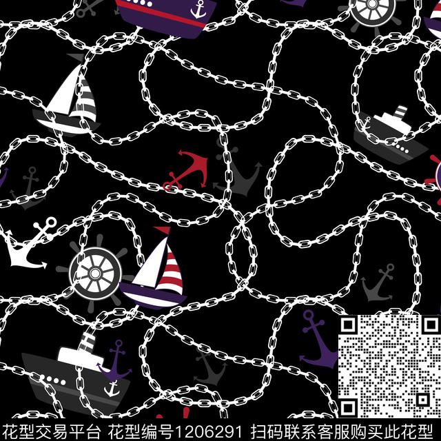 链条男装几何传统印花华亿平台下载（图片编号: 1206291） - 瓦栏（Walan）