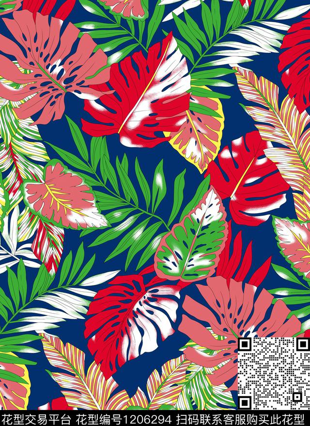 热带传统印花华亿平台下载（图片编号: 1206294） - 瓦栏（Walan）