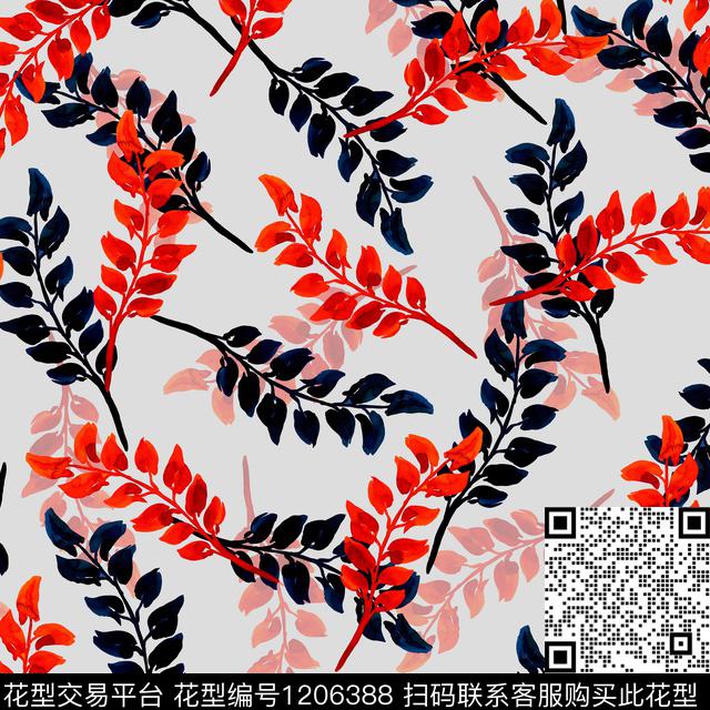 少女抽象大牌风数码印花华亿平台下载（图片编号: 1206388） - 瓦栏（Walan）