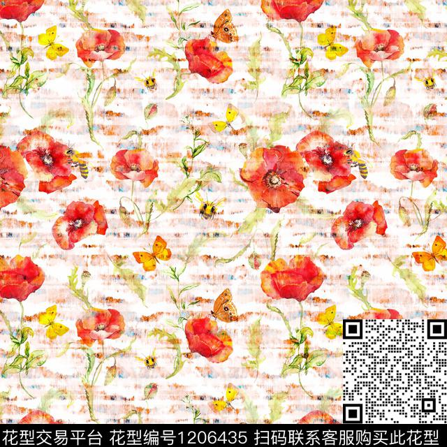 花卉小碎花肌理数码印花华亿平台下载（图片编号: 1206435） - 瓦栏（Walan）