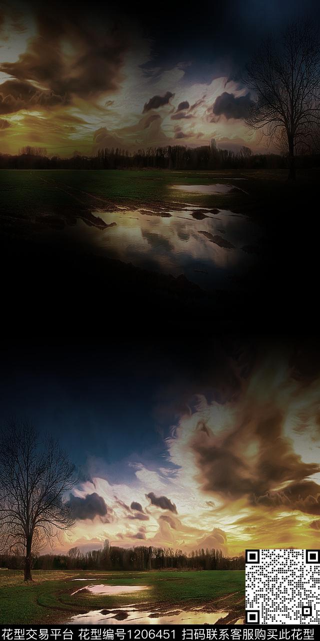 大牌风定位花树数码印花华亿平台下载（图片编号: 1206451） - 瓦栏（Walan）