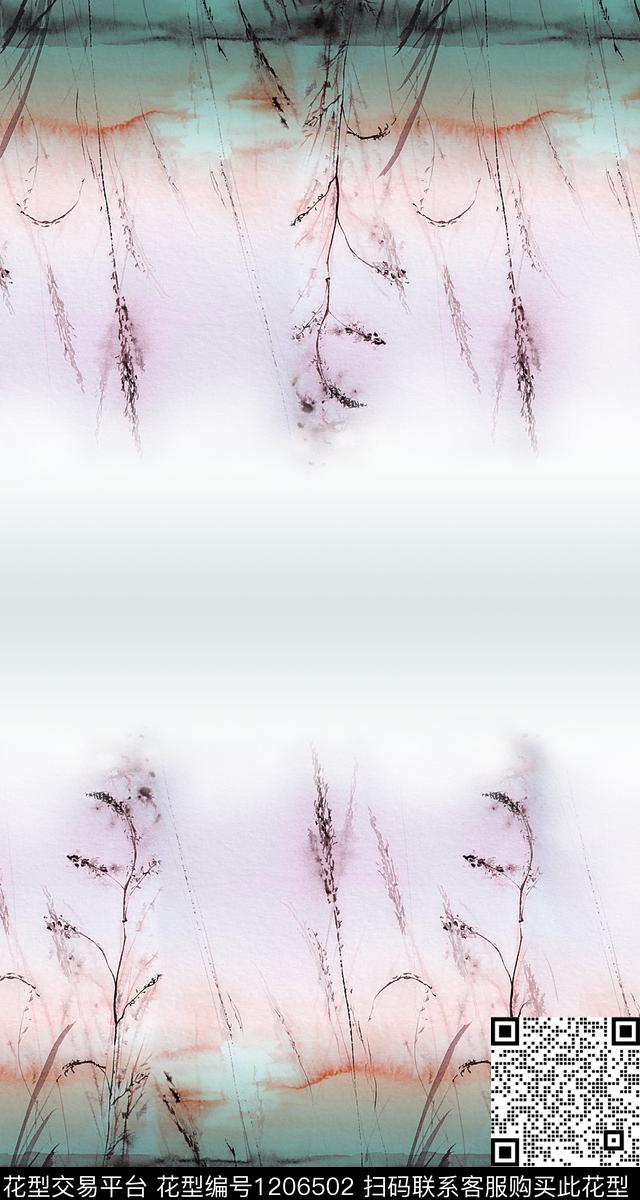 大牌风渐变定位花数码印花华亿平台下载（图片编号: 1206502） - 瓦栏（Walan）