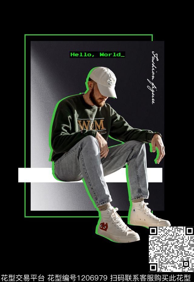 男装T桖卫衣印花休闲男装人物摄影数码印花华亿平台下载（图片编号: 1206979） - 瓦栏（Walan）