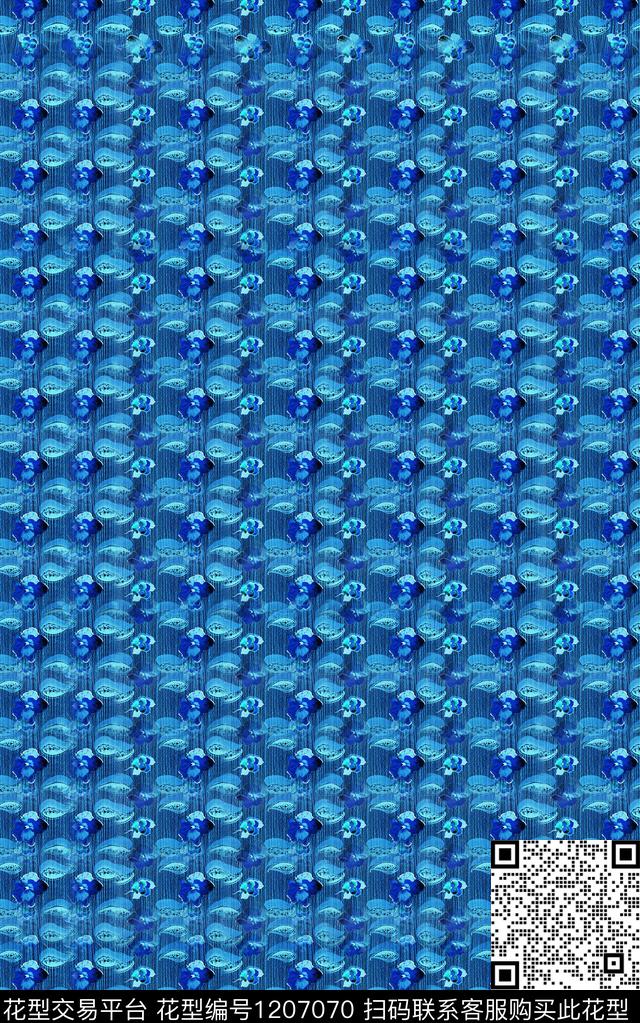 抽象朦胧花卉肌理数码印花华亿平台下载（图片编号: 1207070） - 瓦栏（Walan）