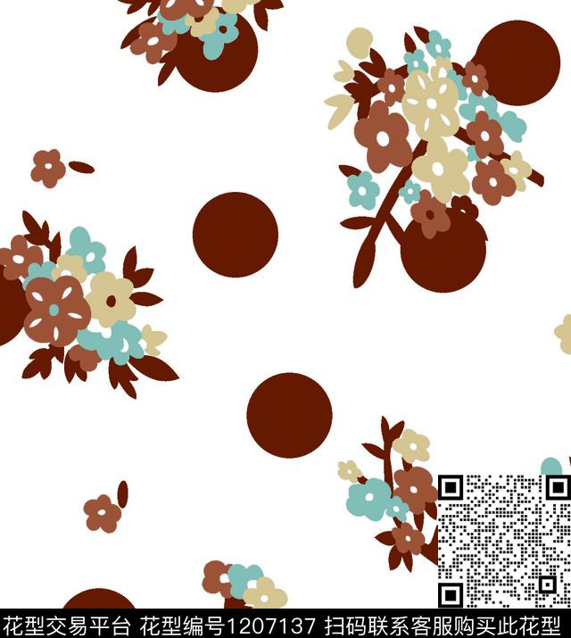 大牌风波点简约传统印花华亿平台下载（图片编号: 1207137） - 瓦栏（Walan）