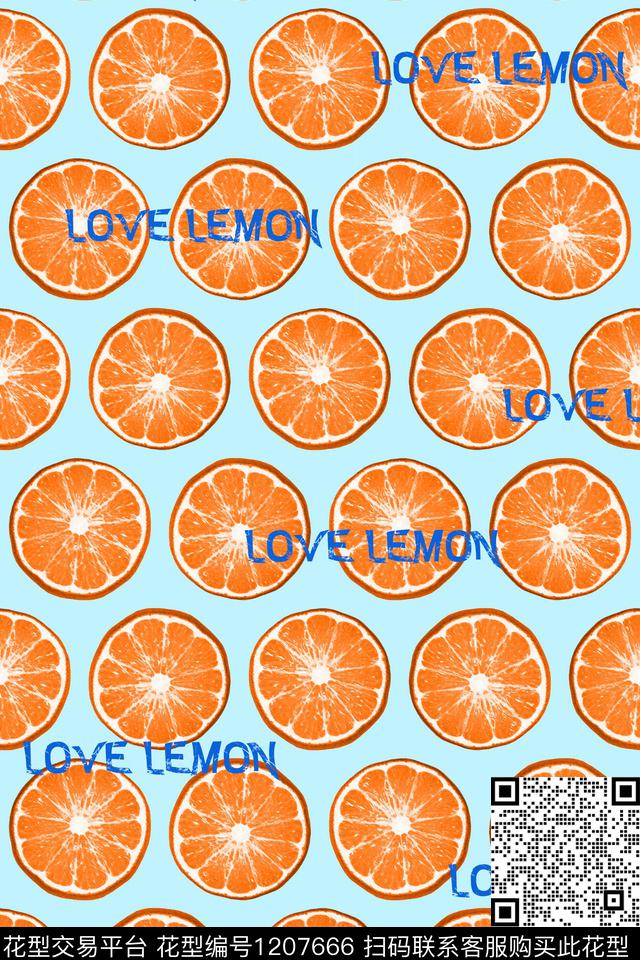 字母水果趣味传统印花华亿平台下载（图片编号: 1207666） - 瓦栏（Walan）