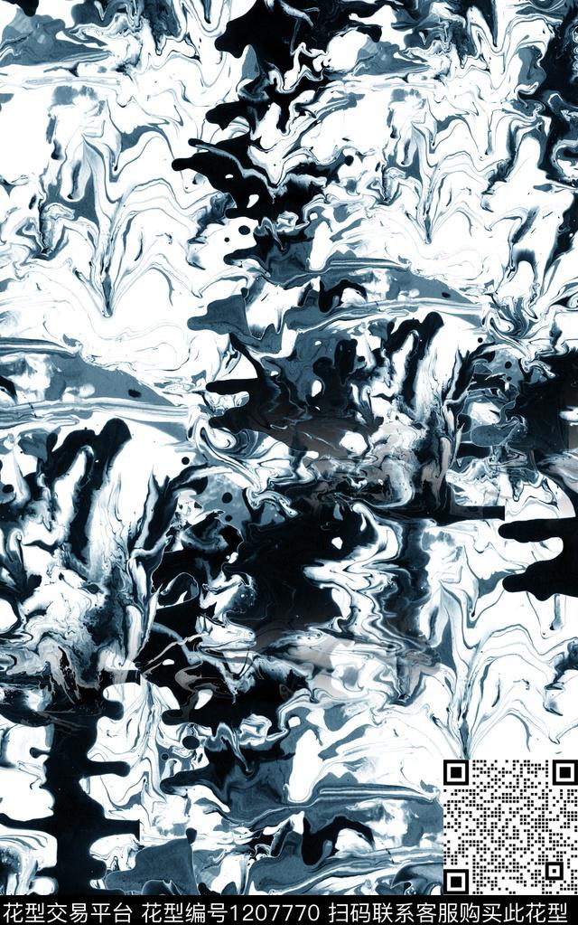 几何肌理条纹数码印花华亿平台下载（图片编号: 1207770） - 瓦栏（Walan）