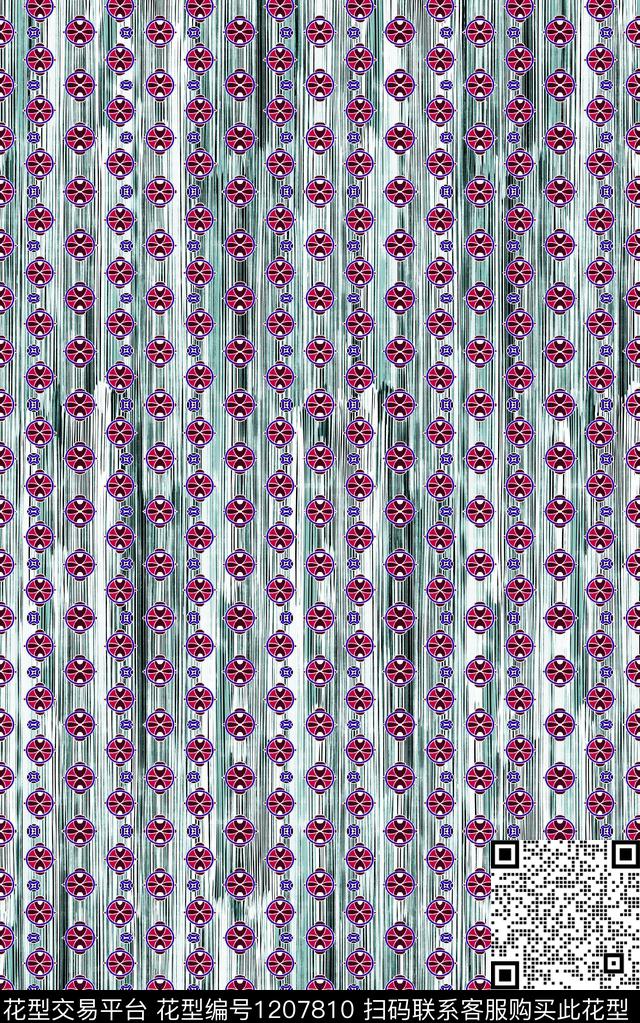 几何线条民族风数码印花华亿平台下载（图片编号: 1207810） - 瓦栏（Walan）