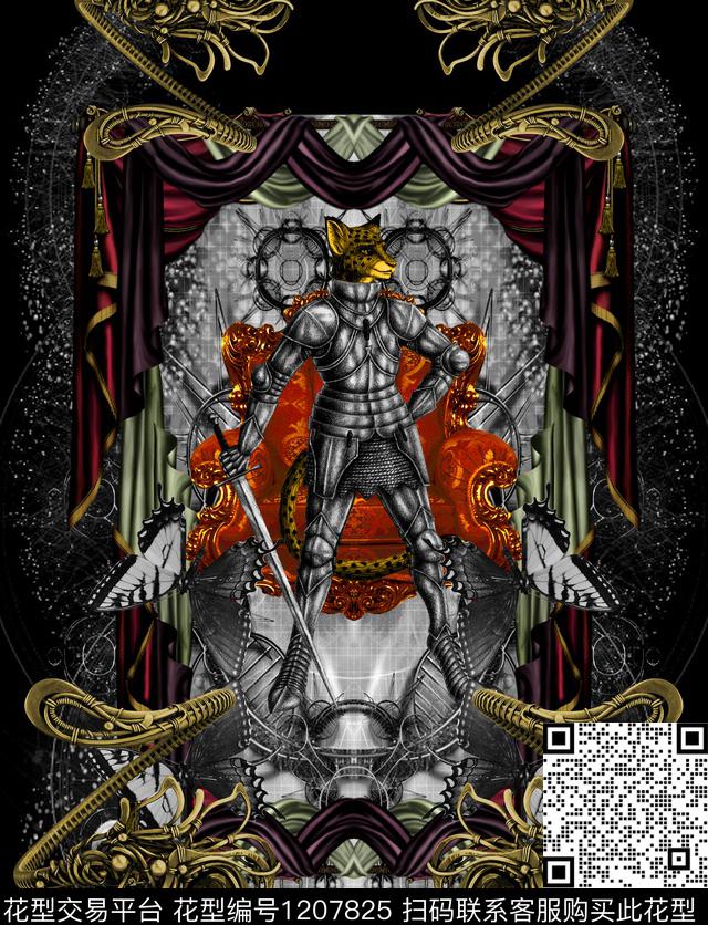 金属趣味DOLCEGABBANA数码印花华亿平台下载（图片编号: 1207825） - 瓦栏（Walan）