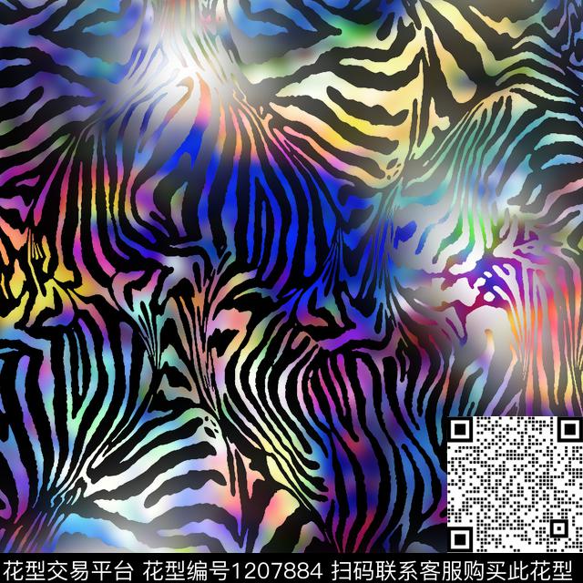 动物纹斑马纹斑马数码印花华亿平台下载（图片编号: 1207884） - 瓦栏（Walan）