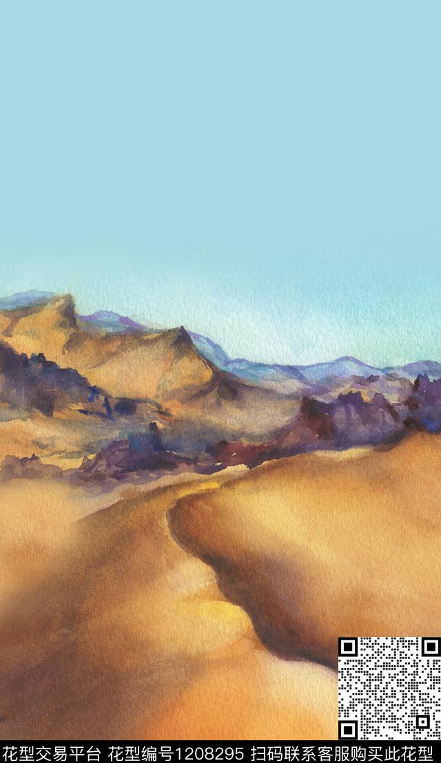 风景景观中国风定位花定位花数码印花华亿平台下载（图片编号: 1208295） - 瓦栏（Walan）