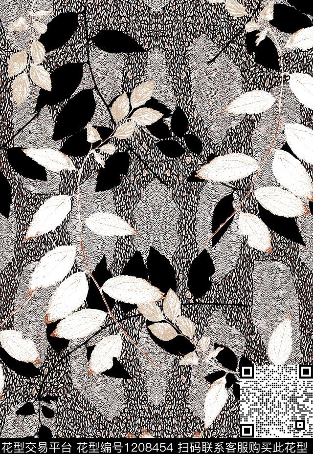 大牌风纹理秋冬华亿平台传统印花华亿平台下载（图片编号: 1208454） - 瓦栏（Walan）