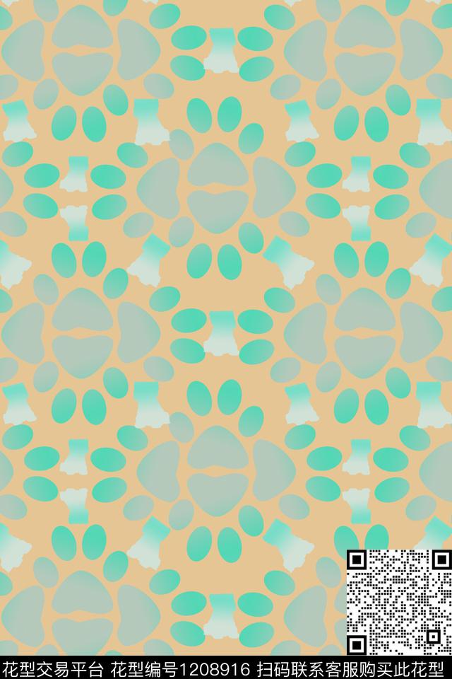 卡通婴童图案狼爪卡通狗数码印花华亿平台下载（图片编号: 1208916） - 瓦栏（Walan）