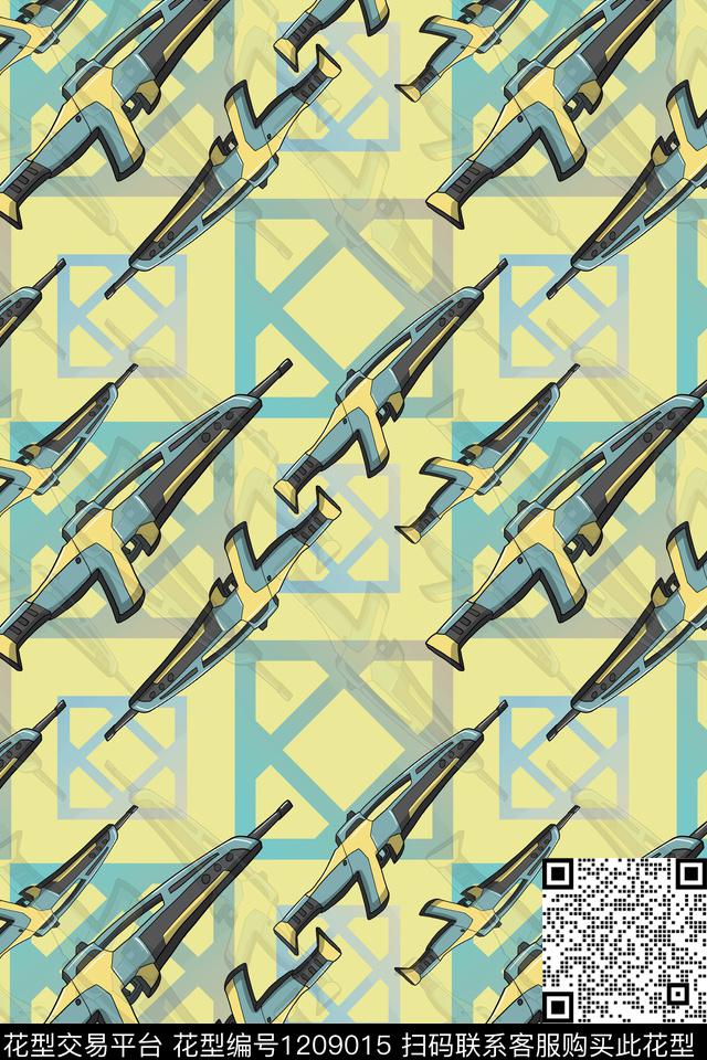 几何卡通婴童图案渐变色彩数码印花华亿平台下载（图片编号: 1209015） - 瓦栏（Walan）