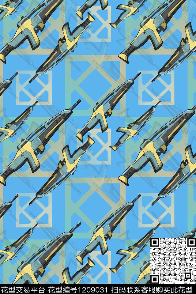 几何卡通婴童图案渐变色彩数码印花华亿平台下载（图片编号: 1209031） - 瓦栏（Walan）