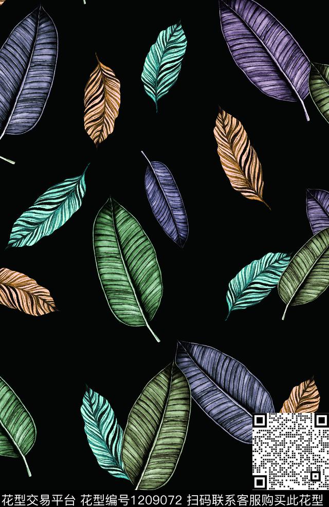 数码华亿平台女装清爽底花卉数码印花华亿平台下载（图片编号: 1209072） - 瓦栏（Walan）