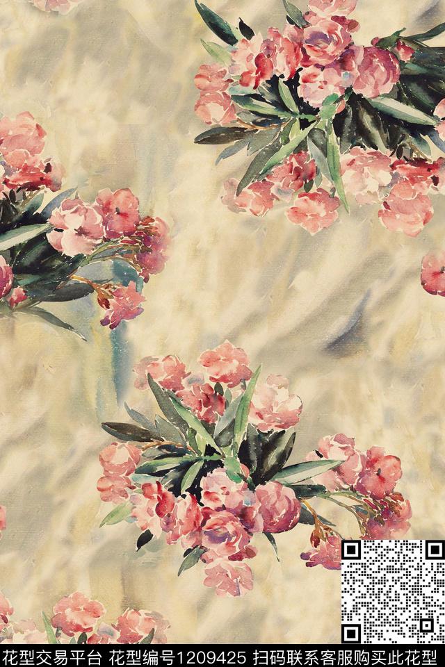 数码华亿平台花卉1/2接数码印花华亿平台下载（图片编号: 1209425） - 瓦栏（Walan）