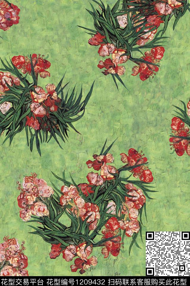 数码华亿平台花卉1/2接数码印花华亿平台下载（图片编号: 1209432） - 瓦栏（Walan）