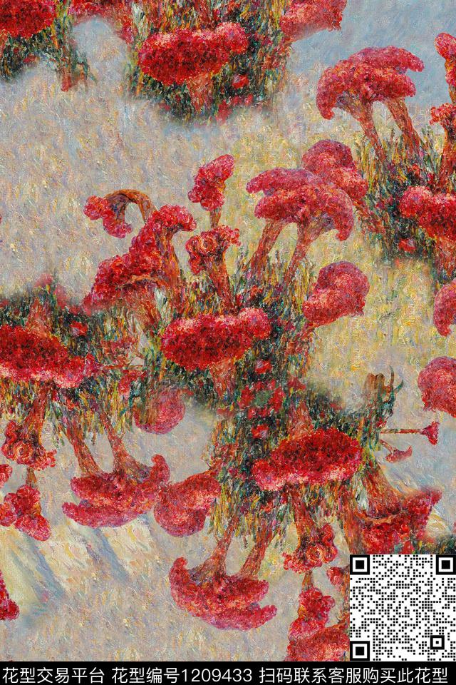 数码华亿平台花卉1/2接数码印花华亿平台下载（图片编号: 1209433） - 瓦栏（Walan）