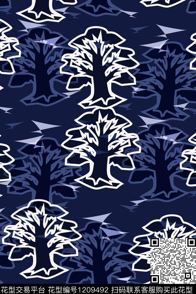 男装家居服休闲传统印花华亿平台下载（图片编号: 1209492） - 瓦栏（Walan）