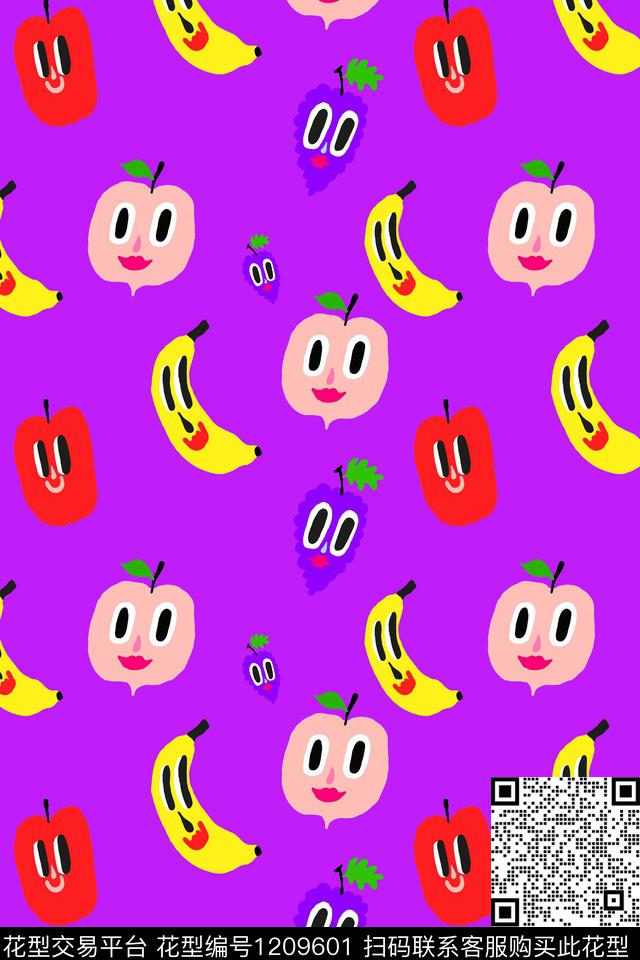 水果可爱童装传统印花华亿平台下载（图片编号: 1209601） - 瓦栏（Walan）