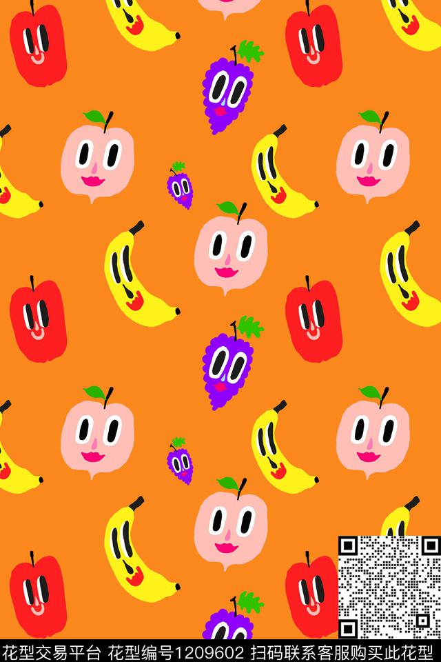 数码华亿平台水果可爱数码印花华亿平台下载（图片编号: 1209602） - 瓦栏（Walan）