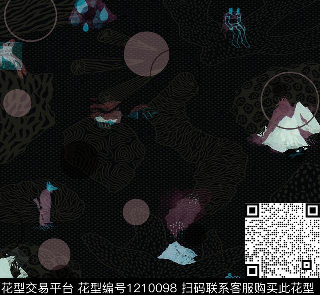 春夏华亿平台女装几何传统印花华亿平台下载（图片编号: 1210098） - 瓦栏（Walan）