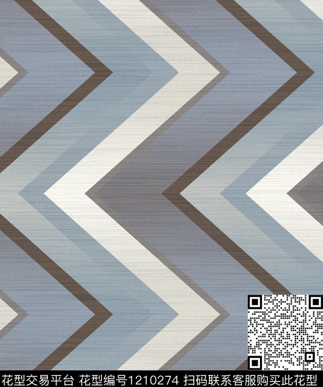几何渐变布纹传统印花华亿平台下载（图片编号: 1210274） - 瓦栏（Walan）