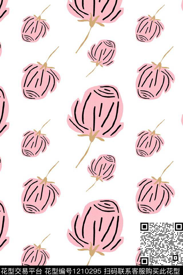 花卉童装可爱传统印花华亿平台下载（图片编号: 1210295） - 瓦栏（Walan）