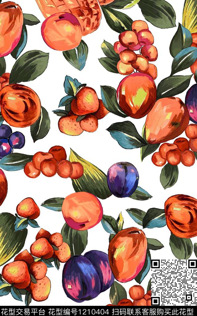 水果数码印花华亿平台下载（图片编号: 1210404） - 瓦栏（Walan）