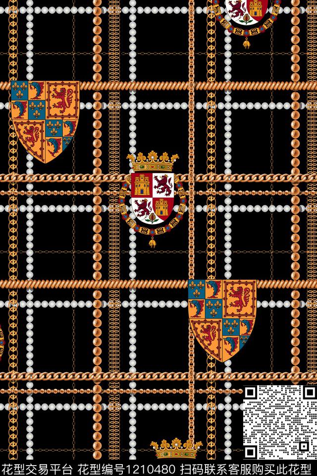 链条男装徽章数码印花华亿平台下载（图片编号: 1210480） - 瓦栏（Walan）