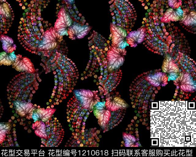 花卉数码印花华亿平台下载（图片编号: 1210618） - 瓦栏（Walan）