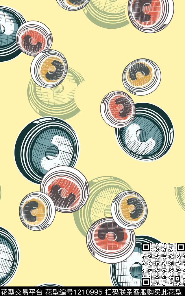 卡通派克服简约数码印花华亿平台下载（图片编号: 1210995） - 瓦栏（Walan）